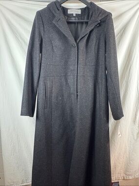 Anne Klein Wool Blend Long Coat 10 NWT